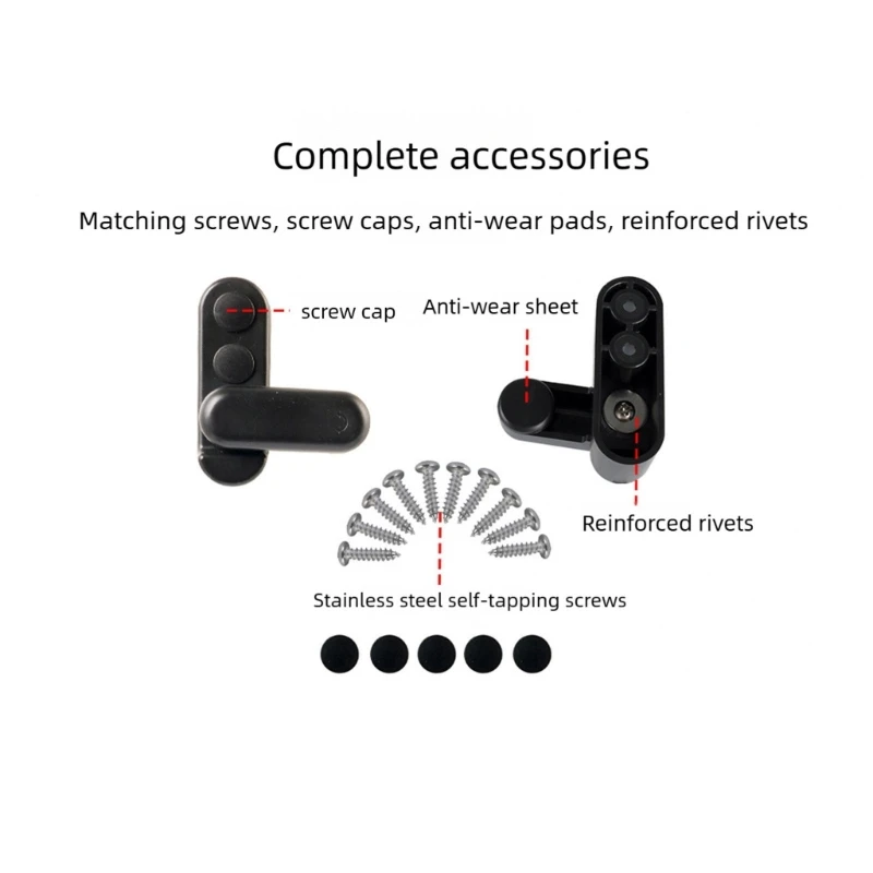 

D0UC 2Pcs Safety Enhanced Rotating Clamps for Campers Tables Featuring 180 Degree Design Flexible Rotary Lock