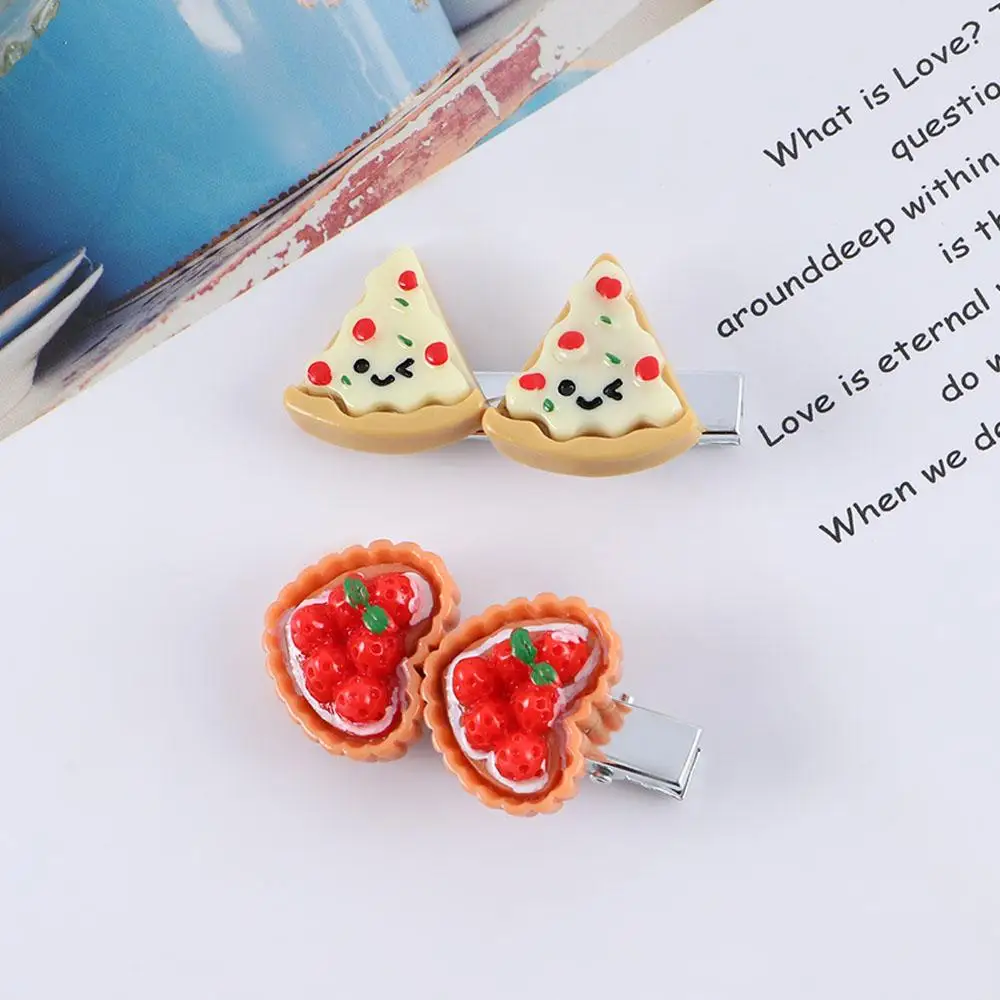 Headwear Geometric Hot Dog Simulated Food For Girls Pizza BB Hairpins Duckbill Side Clips Women Hair Clips Korean Barrettes