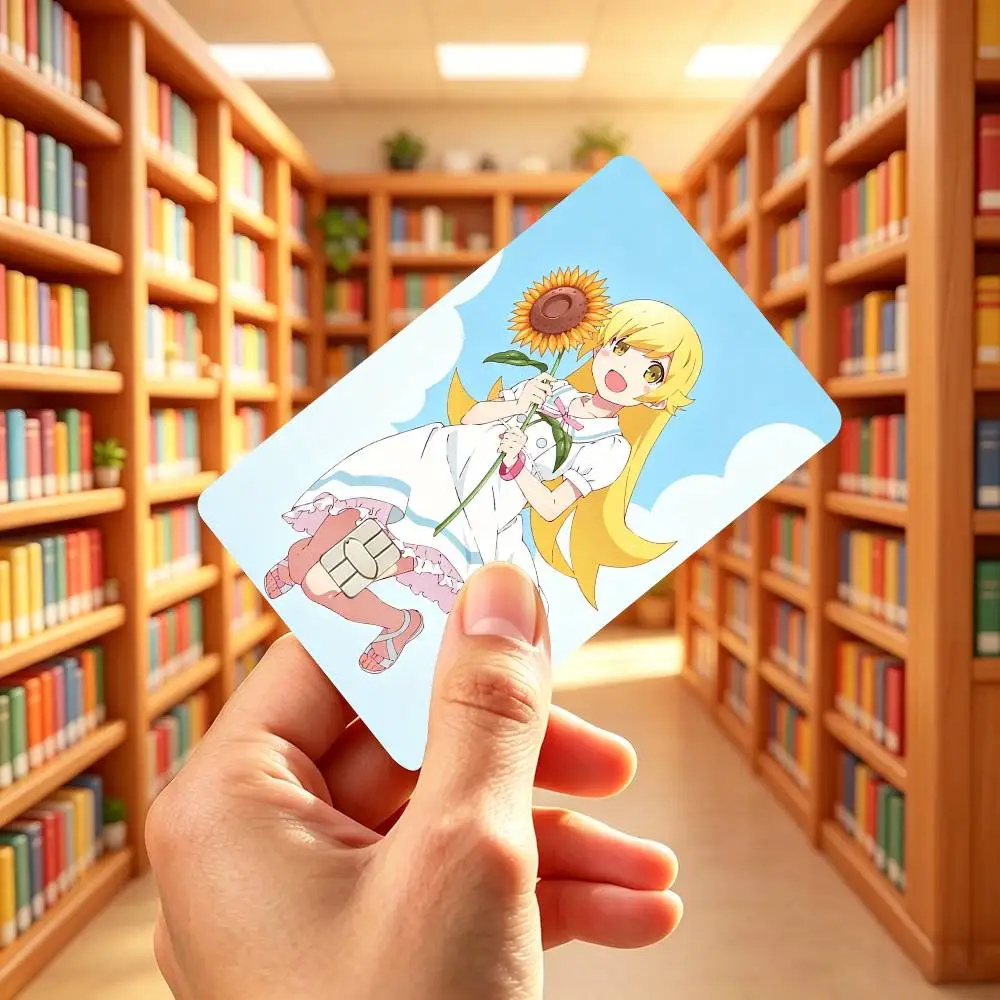 Japan Anime Cute S-Shinobu Credit Card HD Stickers Small Chip Waterproof Sticker Game Card Decal Gift