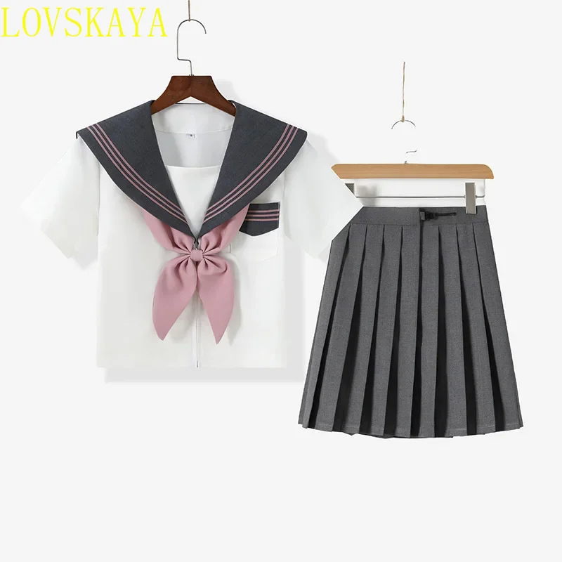 2024 Female Uniform Japanese Class Sailor School Uniform Female Student Uniform Anime COS Female Sailor Set