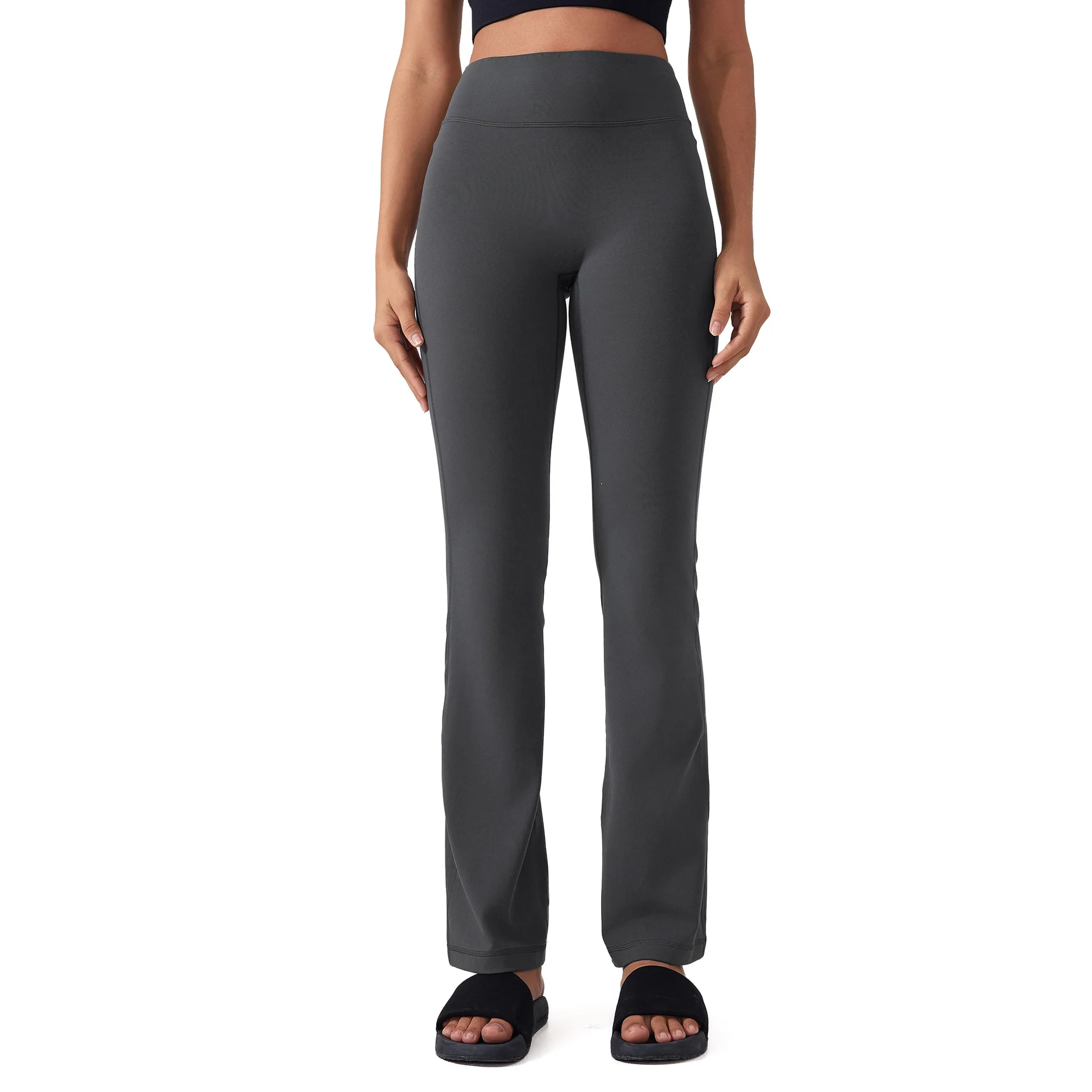 Women Wide Leg High Waist Stretch Yoga Leggings Naked Feeling Compression Fitness Workwear Sports Trousers Yoga Pant ﻿for Girls
