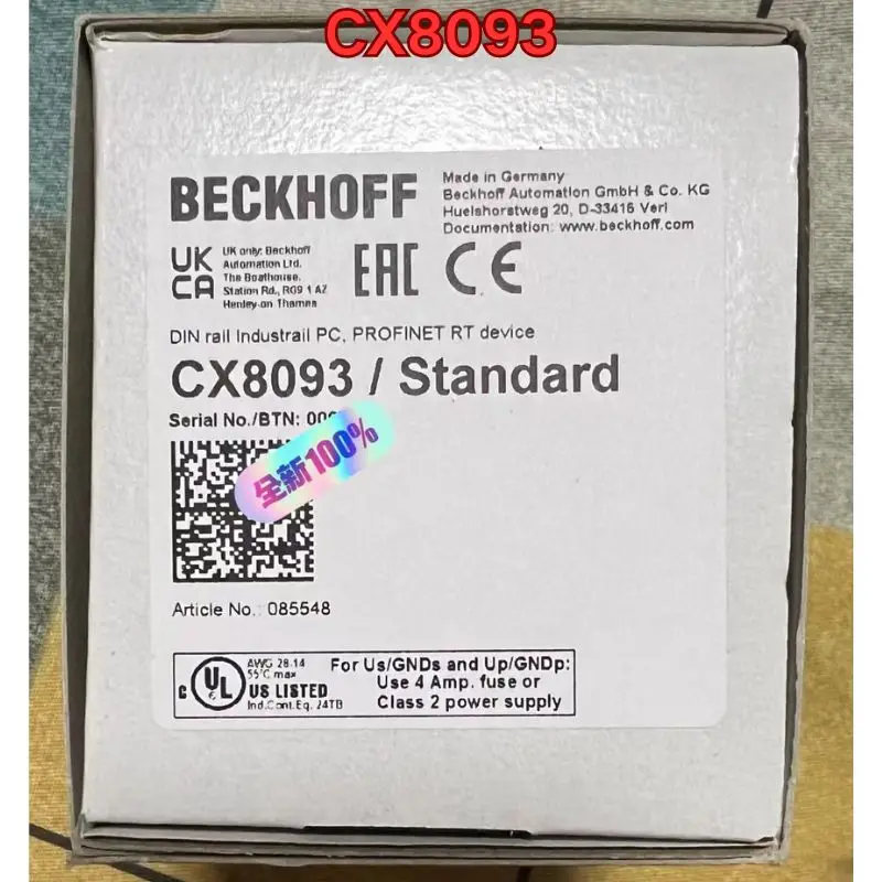 New Beckhoff PLC module CX8093 The latest price in July 2026