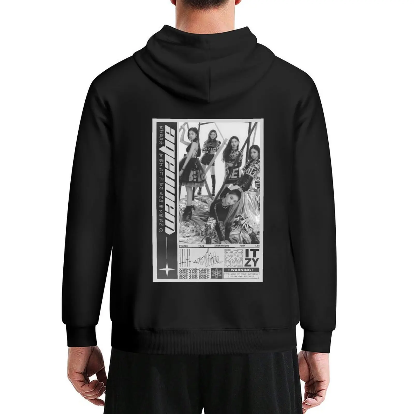 

ITZY WANNABE PRINT Hoodie mens clothes men's sweat-shirt set anime clothes men clothes new in hoodies