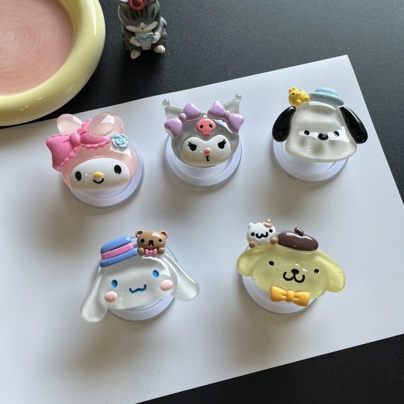 Sanrio Kuromi Melody Pochacco Per Magsafe Telefono Magnetico Griptok Grip Tok Stand Per iPhone Supporto di Ricarica Wireless Pieghevole