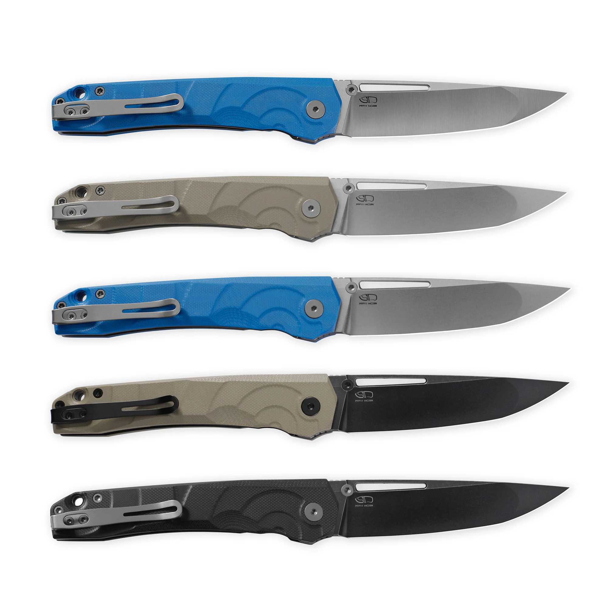 Petrified Fish PFP11 Folding Knife 14C28N Hollow Blade G10 Handle Hunting Outdoor Knives Multitool Folding Fishing Tool EDC