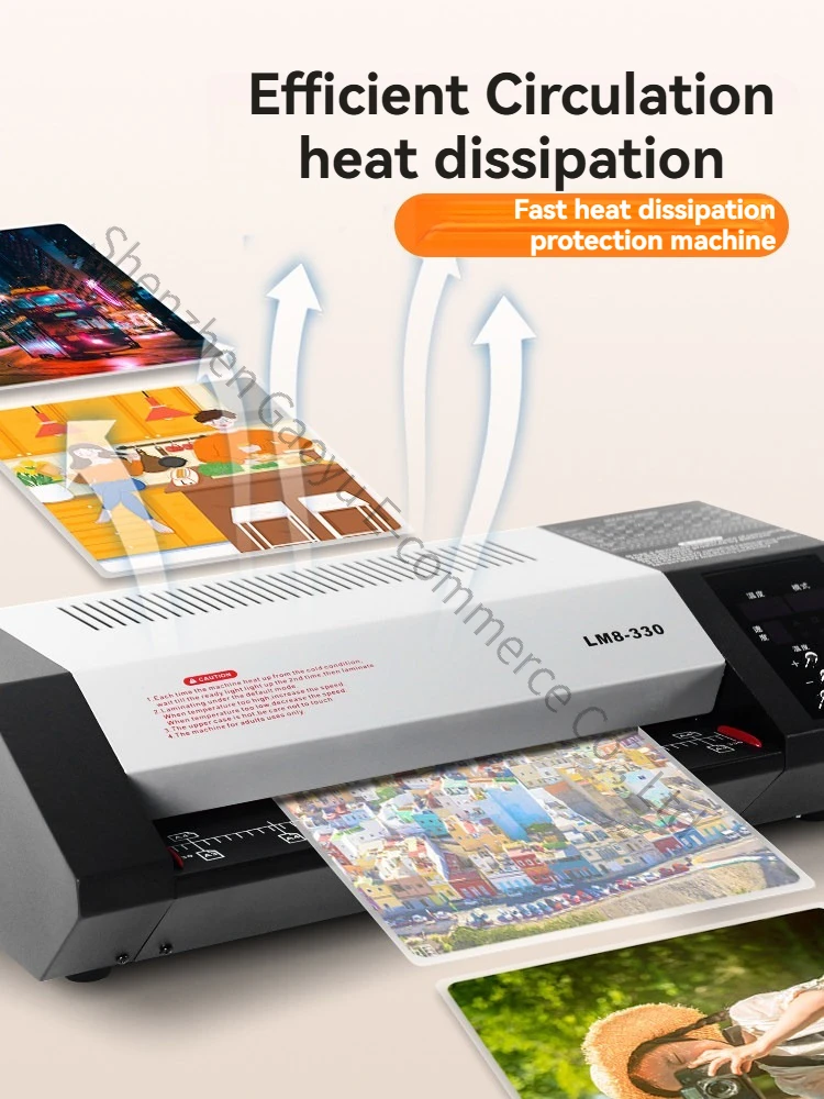 LM8-330 plastic machine photo A3 photo small sealing A4 commercial office document automatic sealing card film cold laminating