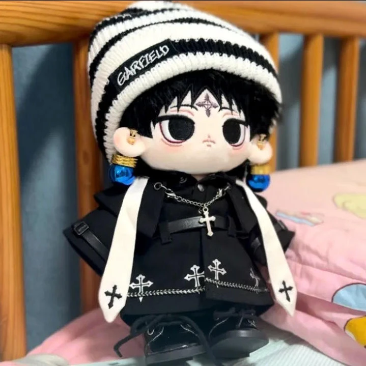 Boneka Katun Berdandan 20Cm COS Anime Hunter X Hunter Chrollo Lucilfer Boneka Kartun Boneka Mewah Mainan Hadiah DIY Anak-anak Dewasa