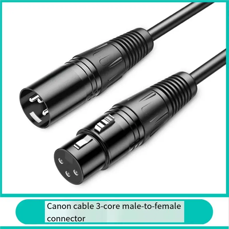 Sound Card Cannon Microphone Cable 3Pin XLR Male To Female Connector For Mixer Amplifier Balanced Extension Cord Cable