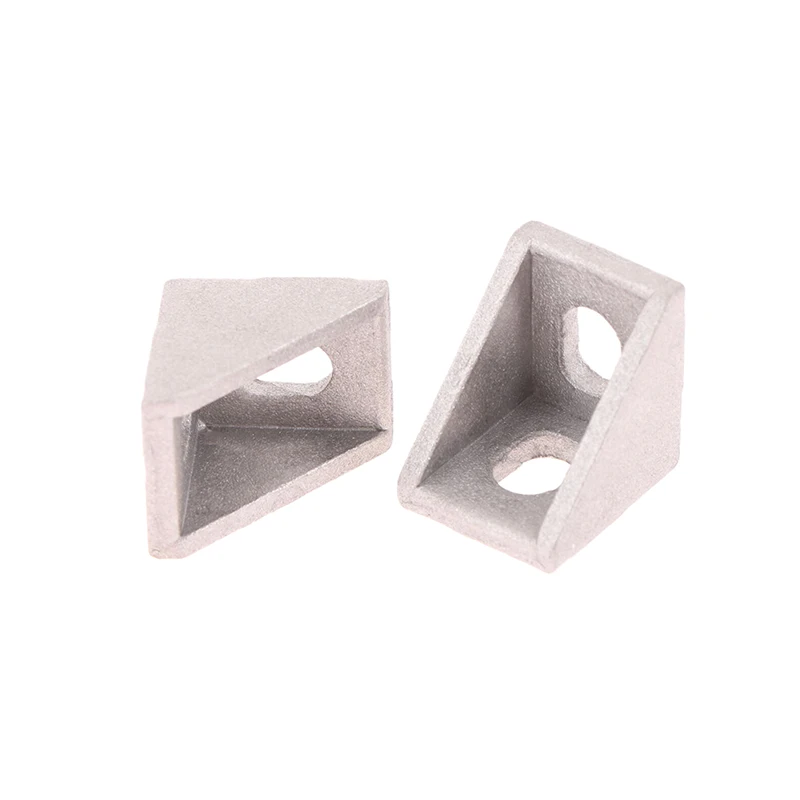 2Pcs Corner Fitting Angle Aluminum Connector Bracket Fastener 2020 2028 3030 4040 4545 6060 For Industrial Aluminium Profile