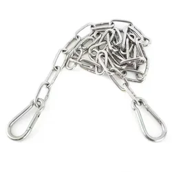 Heavy Duty Stainless Steel Chain 550LB Capacity for Punching Bags Hanging Chair Hammocks Swing Trapeze Yoga