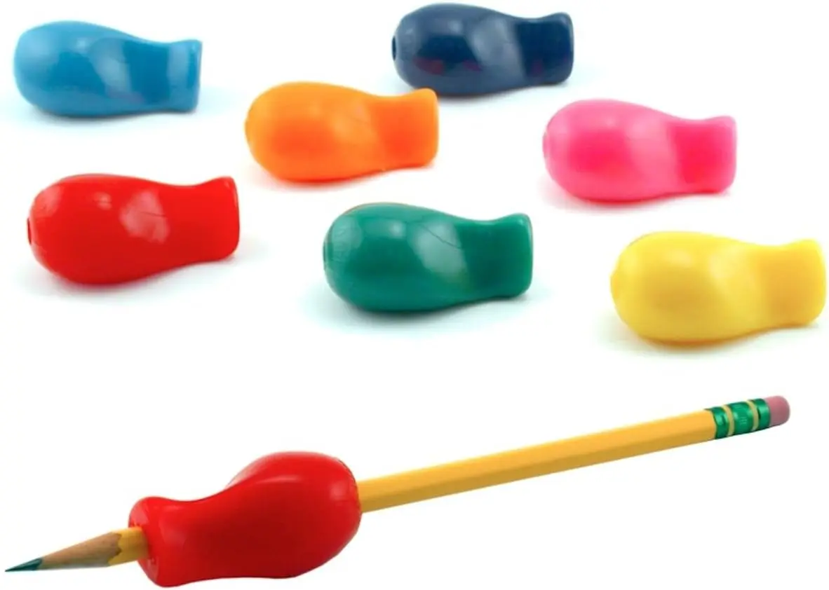 

Jumbo Ergonomic Pencil Grips, 6-Pack, for Righties & Lefties, Assorted Colors, Writing Aid