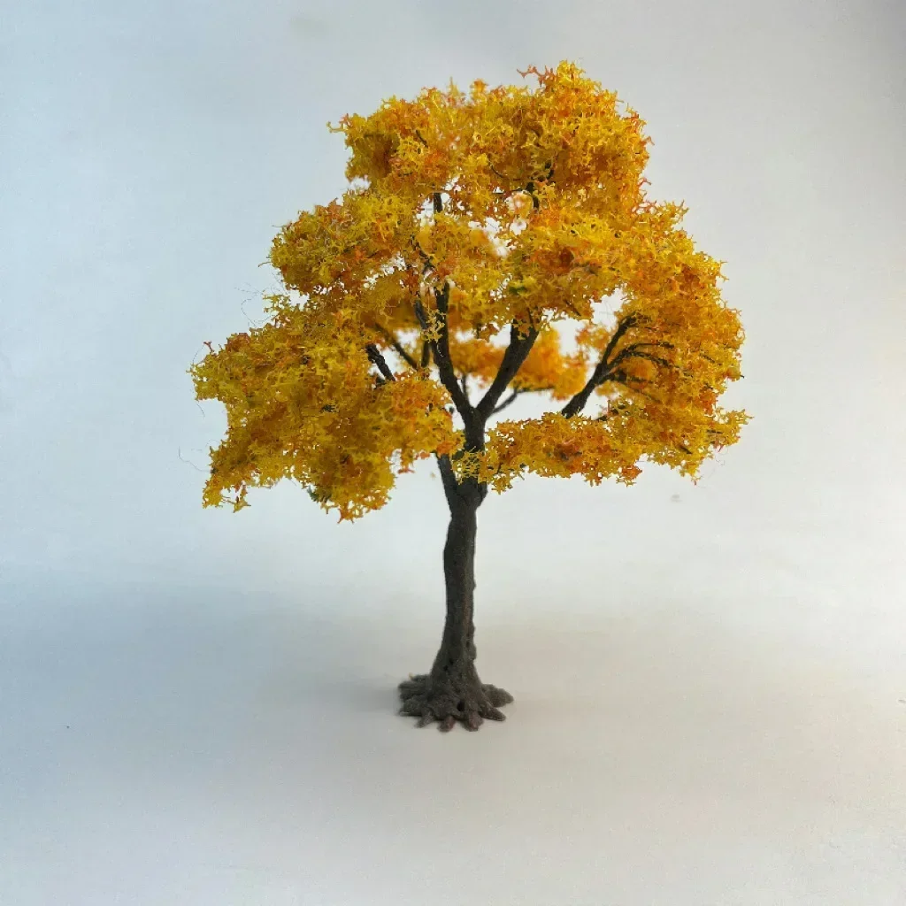 sand table microlandscape model simulation golden ginkgo leaf scene setting props decoration miniatures diy miniature house