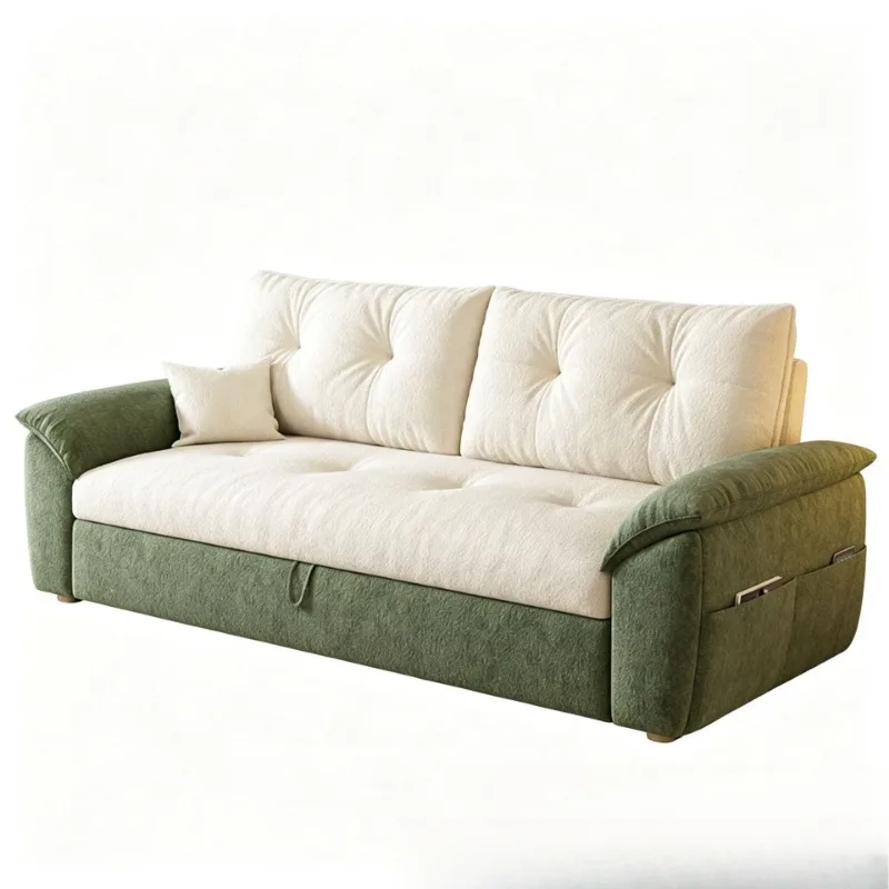 

Contrasting color wind apartment sofa bed multi-function variable bed two-in-one dual-purpose
