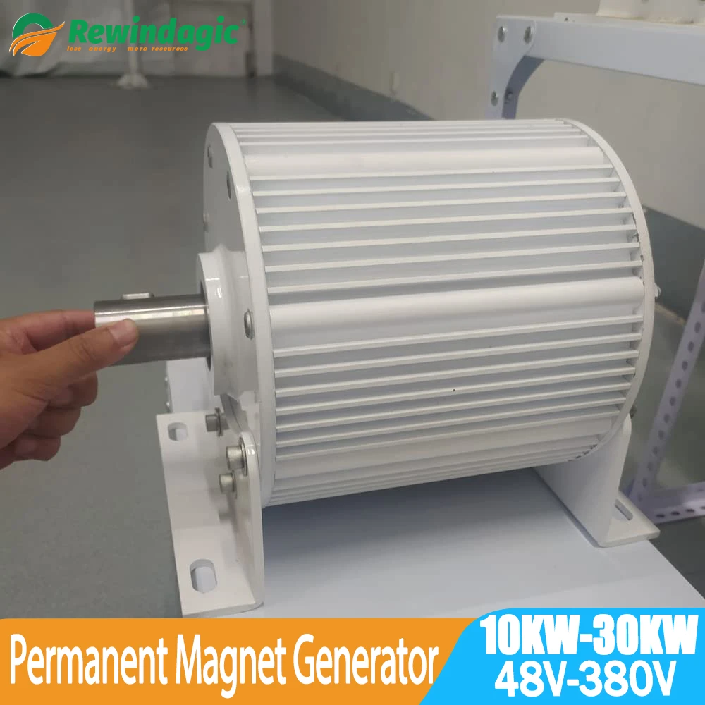 Low RPM 10KW 20KW 30KW 300RPM 48V 96V 110V 220V Gearless Permanent Magnet Generator AC Alternators Use For Wind/Water Turbine