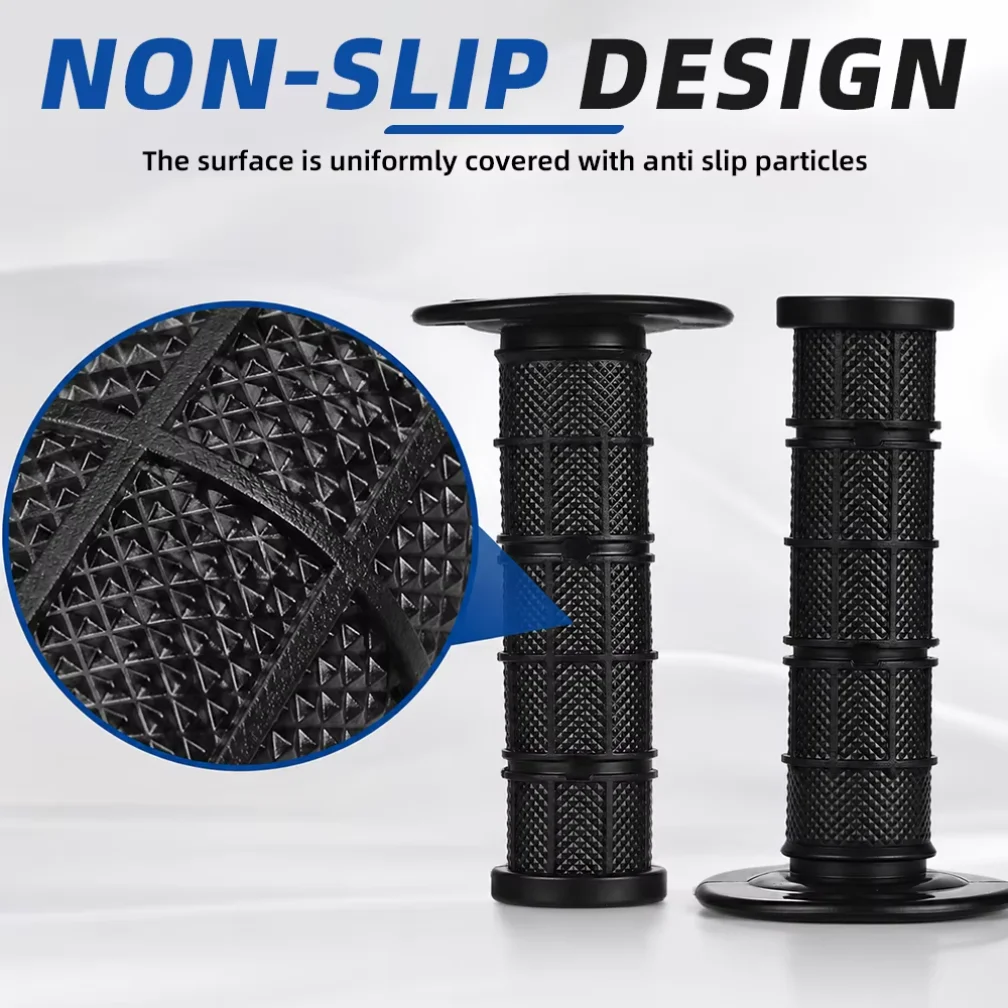 Grips For 22MM For YAMAHA Kawasaki Suzuki Honda Yamaha Pit Dirt Bike Motocross Motor Parts Handlebar Rubber Motorcycles black 5
