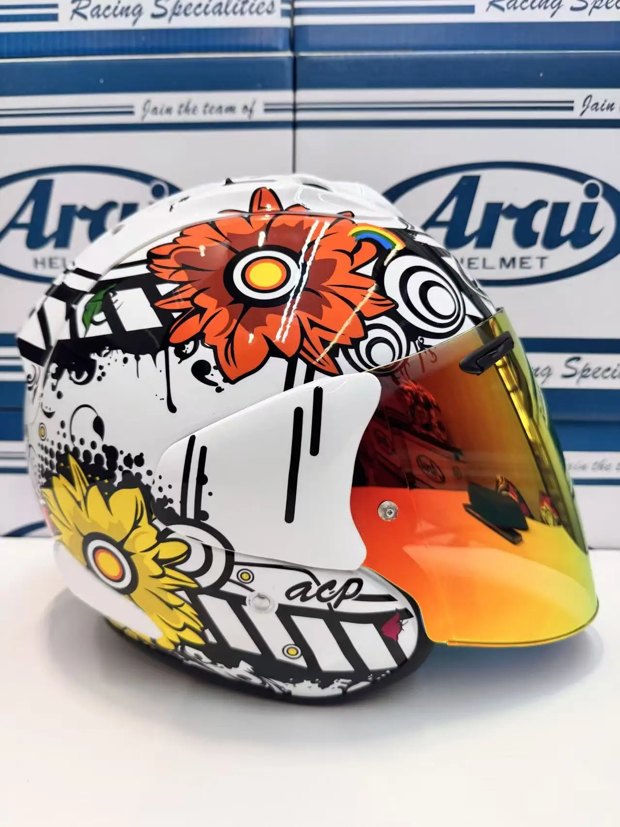 

Open Face Helmet VZ RAM Blossom 3/4 Helmet Off Road Racing Motocross Motorcycle Helmet