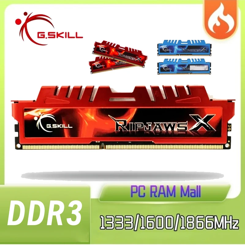 Игровая оперативная память G.SKILL DDR3, ОЗУ 4 ГБ, 8 ГБ, 1333 МГц, 1600 МГц, 1866 МГц, память для настольного компьютера, 240 контактов, 1,5 в, ОЗУ для телефона