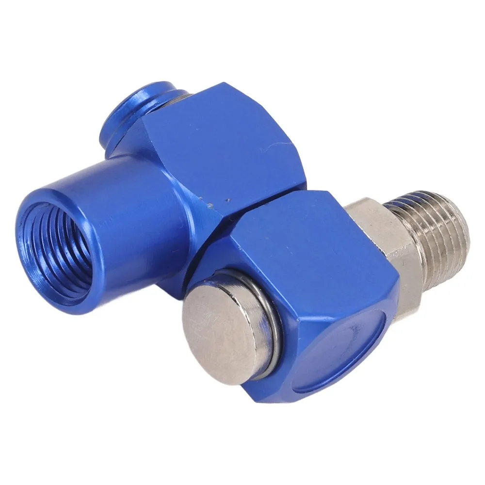 4PCS 1/4in NPT Thread Air Hose Connector 150PSI Rated 360 Degree Rotation Pneumatic Tool Adapter Hardened Steel Core
