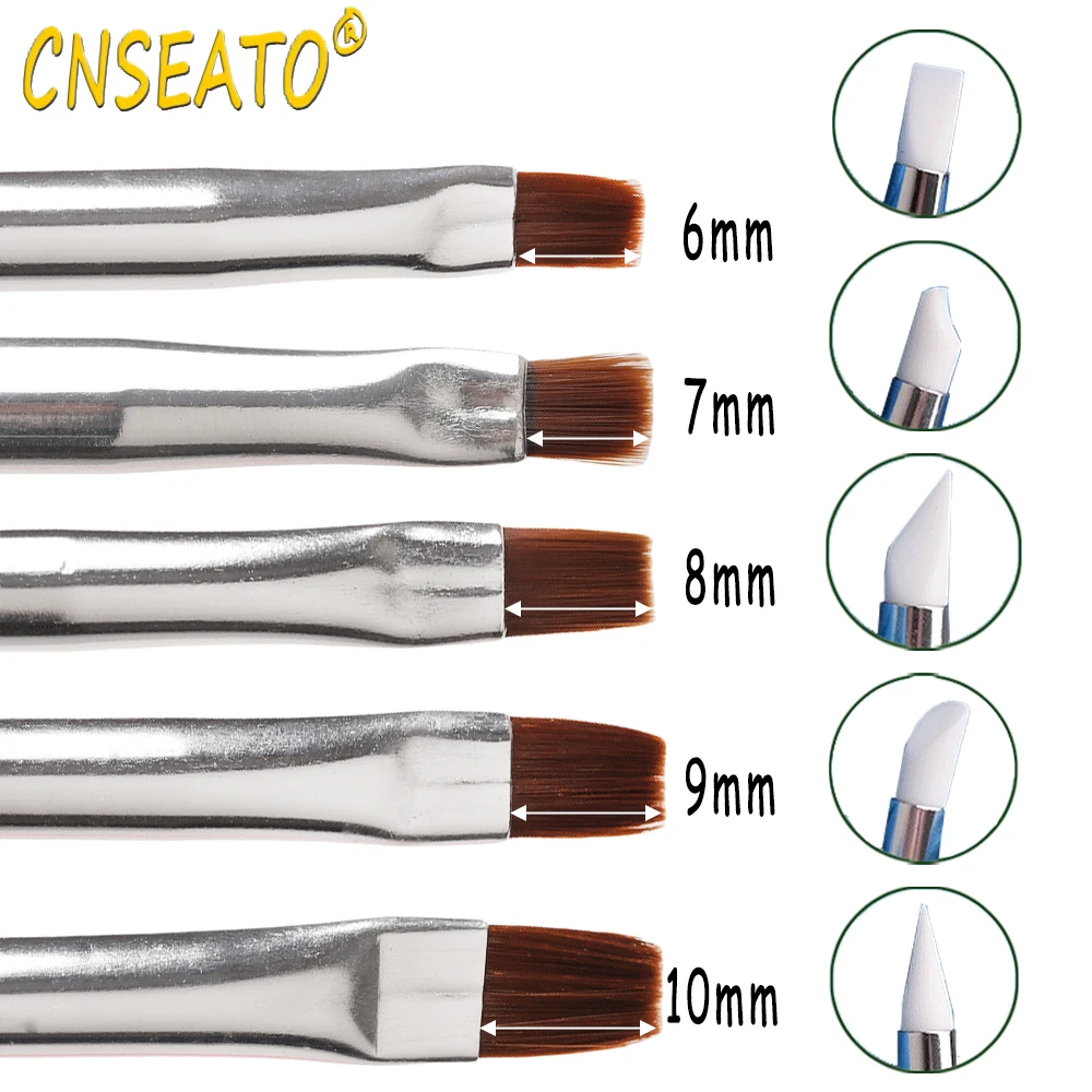 5 Pcs Dental Resin Brush Pens Resin Shaping Brushes  For Composite Cement Adhesive Porcelain Teeth Dentist Tools Dentistry Lab