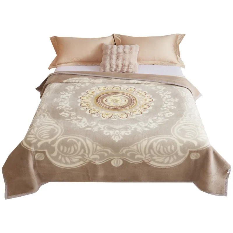 

Wool blanket, wedding blanket, soft, European style, light luxury, real wool