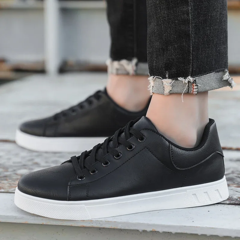 Men Cheap Brown Men's Shoes Sale Comfortable Skateboard Shoes Man Urban Sneaker zapatillas hombre Trend Leather Casual For - Image 5