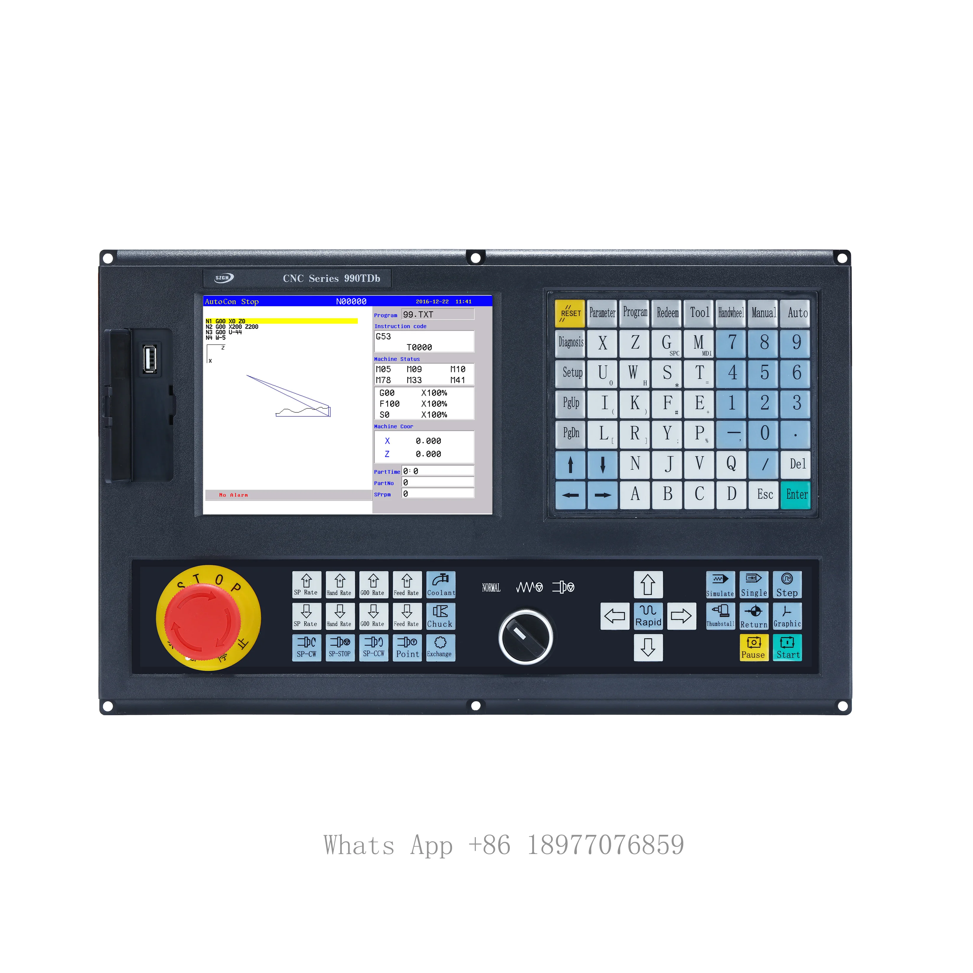 Economical 4 Axis Cnc Lathe Controller For Turning Machine Cnc Kit Mach 3 Support Marco Function