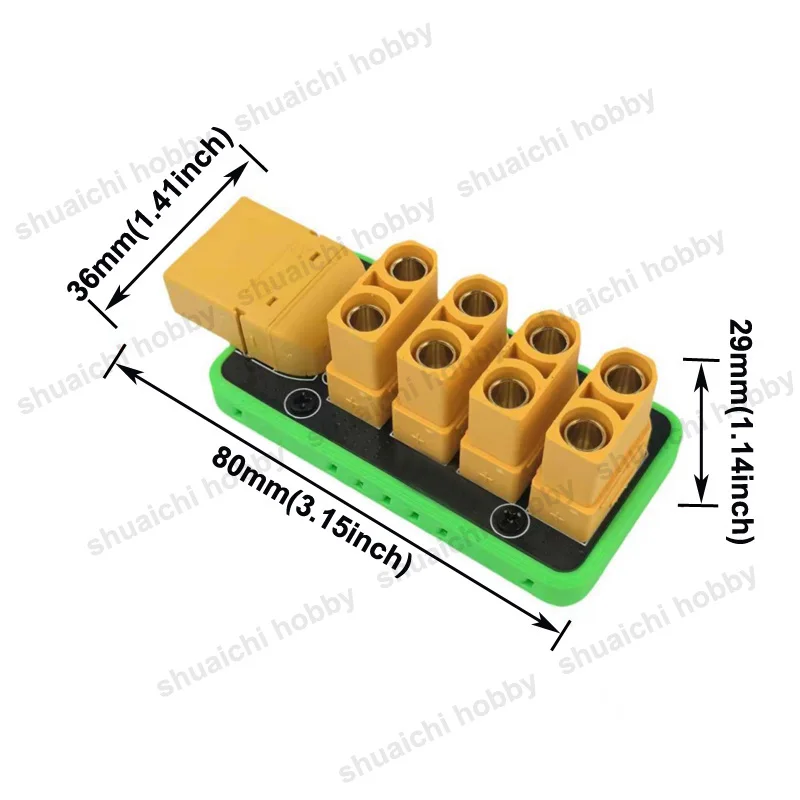 1 個 200A XT90 プラグ 1 ～ 4 チャンネル電源分配ボード統合ソケット PDB モジュール RC モデルカー/車両/ロボット DIY パーツ用