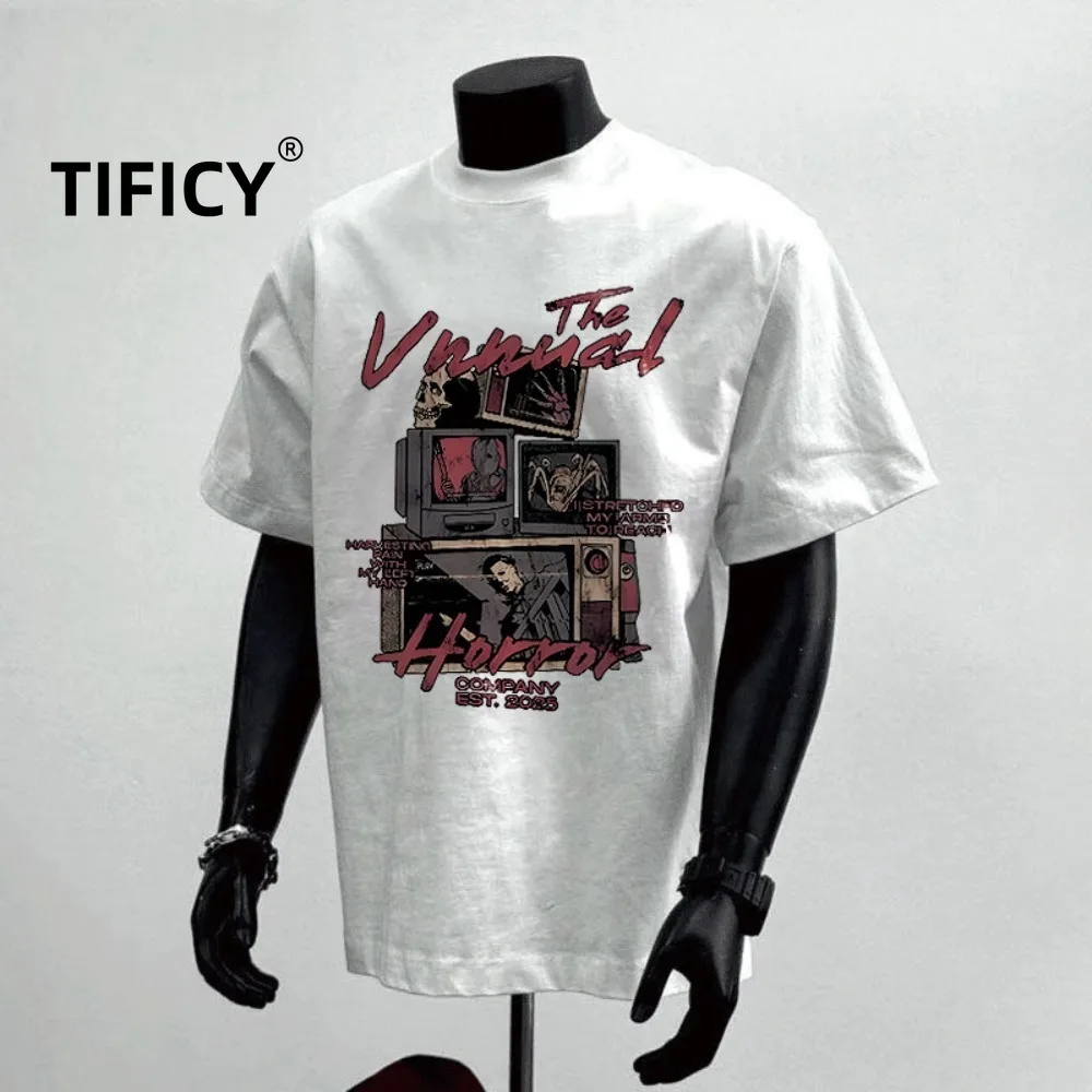 

Футболка High Street Tees XXXL унисекс с круглым вырезом из чистого хлопка, дышащая, с коротким рукавом, универсальная повседневная модель