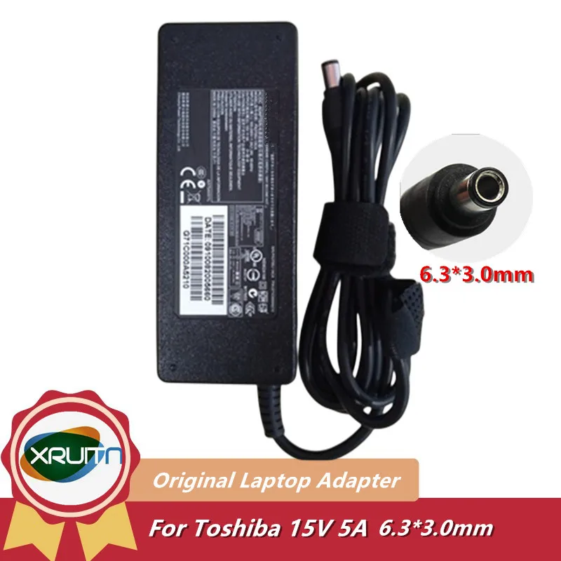 

15V 5A 75W Original Laptop AC Power Adapter For Toshiba ADP-75KB B PA3378E-1ACA PA3283U-4ACA PA3378E-3AC3 PA3469E-1AC3 Charger