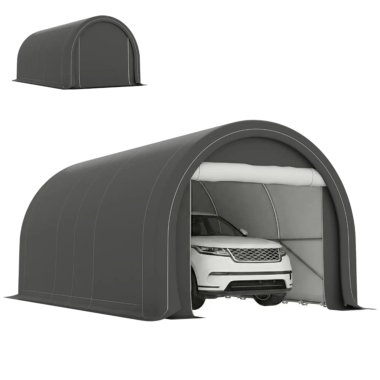 Large Zippered Door, Anti-UV PE Canopy Cover, for Car Truck Boat Motorcycle Bike, Garden Tools, Outdoor Work