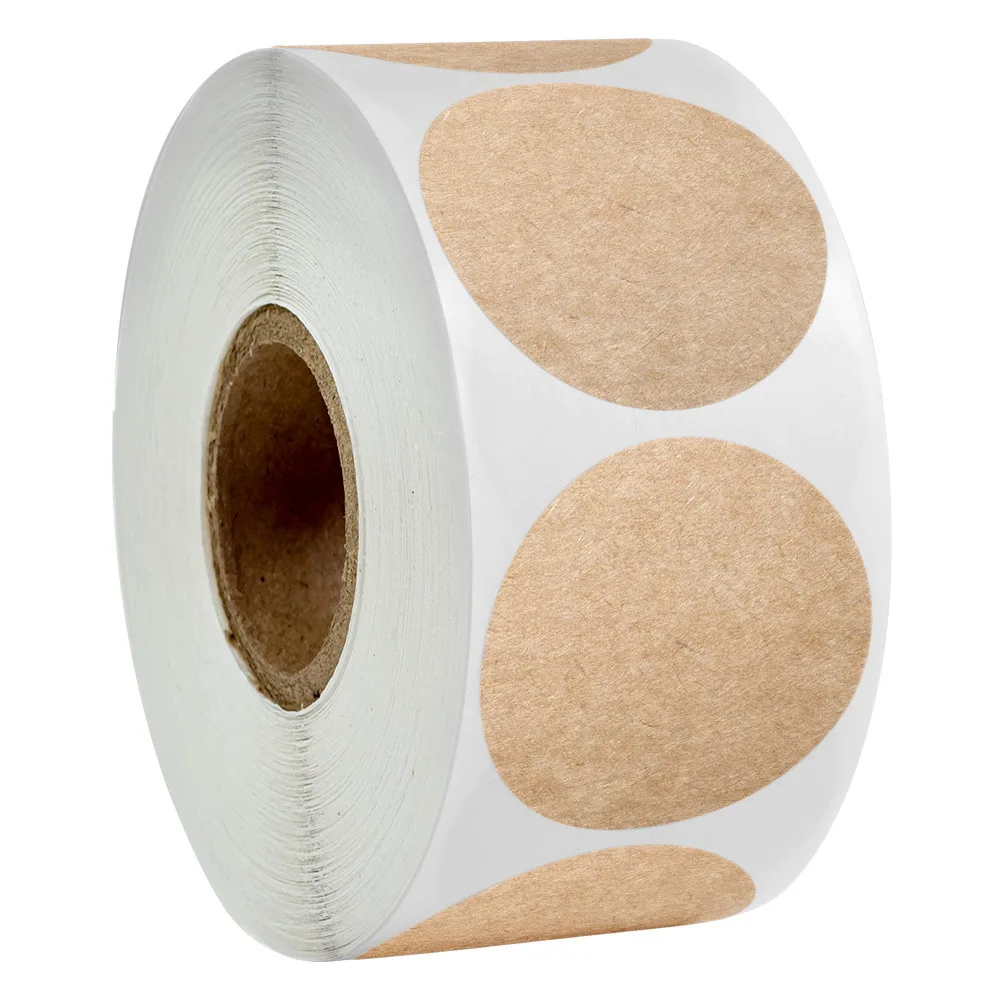 25mm 250-500 stücke Bunte Beschreibbare Runde Selbst-klebe Aufkleber Handschrift Kategorie Etiketten Dekoration Verpackung Liefert Großhandel – Detail 13