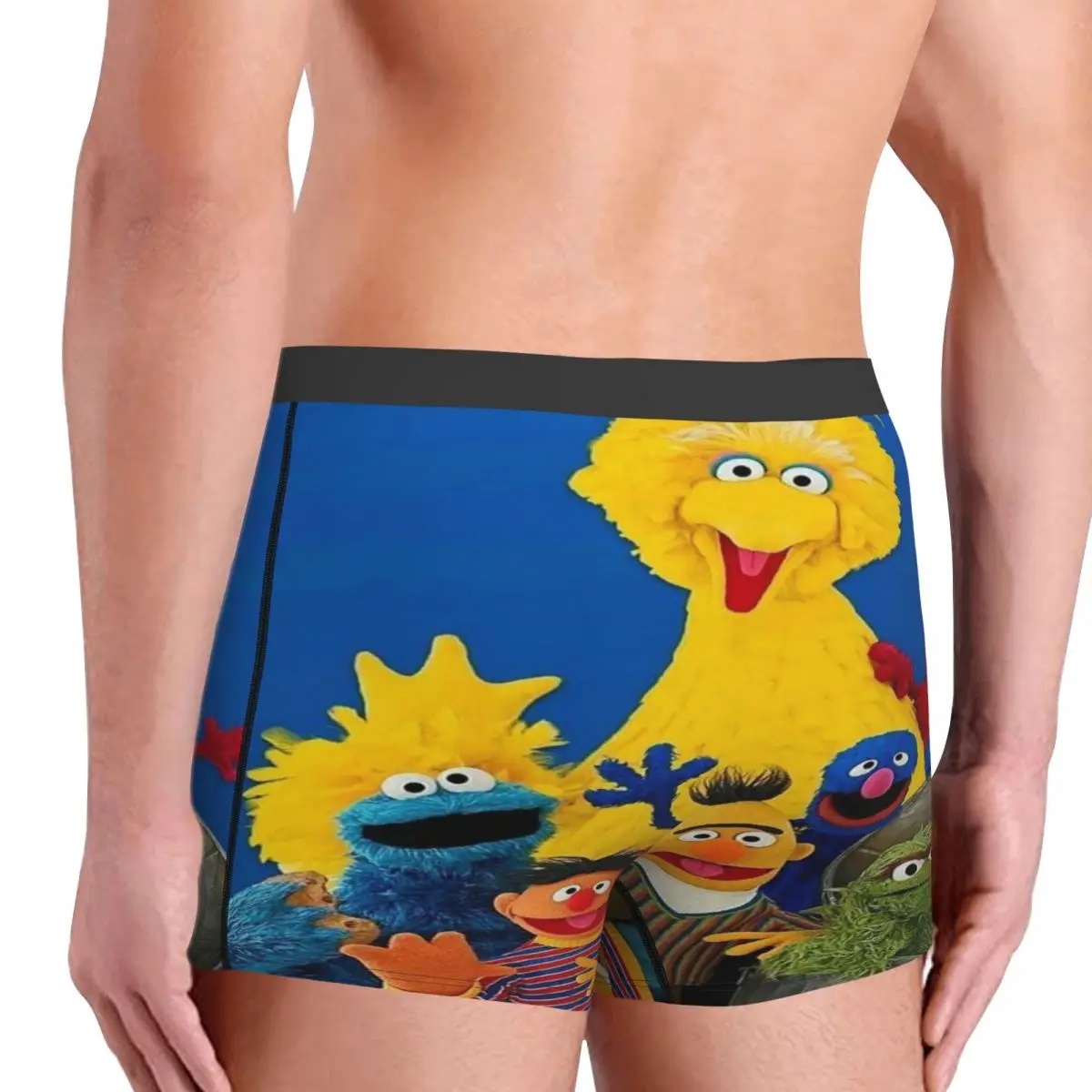 مخصص مضحك كوكي الوحش البرامج التلفزيونية الملاكمين السراويل سراويل الذكور السروال تمتد ملخصات الملابس الداخلية #4