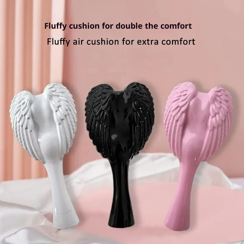 Mini Angel Detangling Tangle Hairbrush Combs Anti-static Hair Brush  Air Cushion Combs For Salon Hairdressing Tools Professional