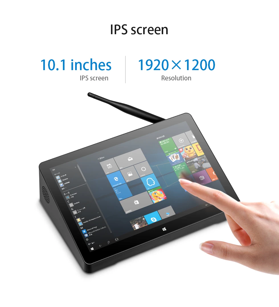 PiPO 10.1 Inch H10PRO Mini Computer N100 Quad Core 8GB 16GB RAM 128G 256G SSD 1920x1200 IPS HD COM t Mini PC Win10 TV BOX