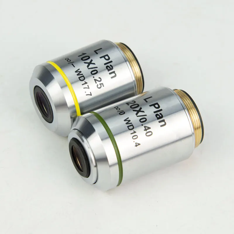 ทำงานระยะทาง Infinity Plan วัตถุประสงค์เลนส์2.5X 5X 10X 20X 50X 100X Metallurgical Microscope อุปกรณ์เสริมเลนส์