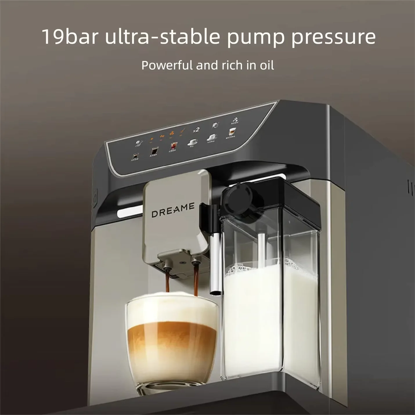 Dreame K60 Fully Automatic Home Coffee Machine - Italian Freshly Ground Cold & Hot Double Extraction with Integrated Grinding