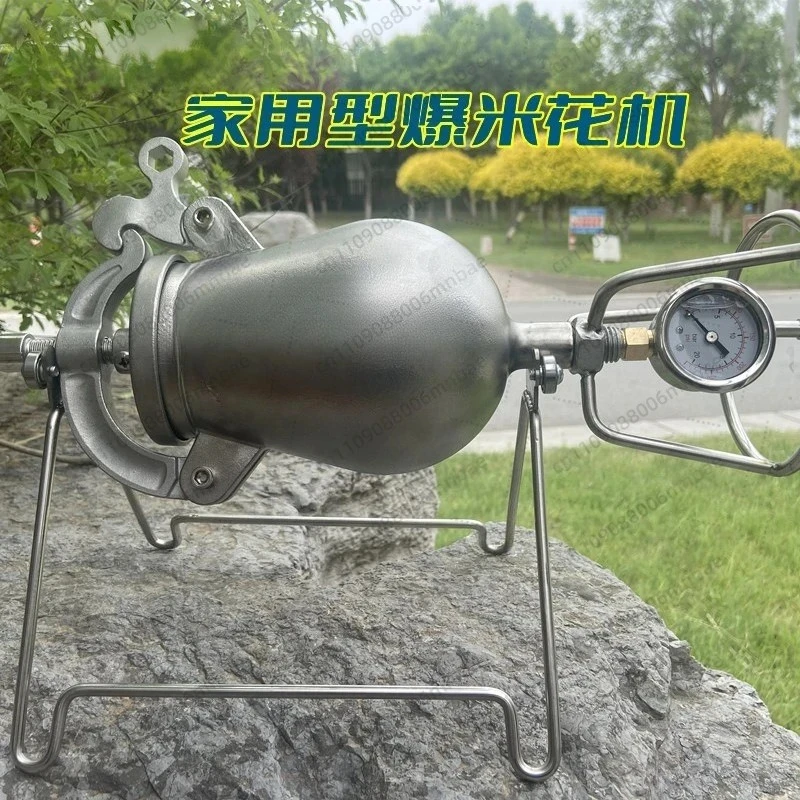 

Mini Popcorn Machine Vintage Household Stainless Steel Small Popcorn Stove Grain Amplifier 720ML1000ML