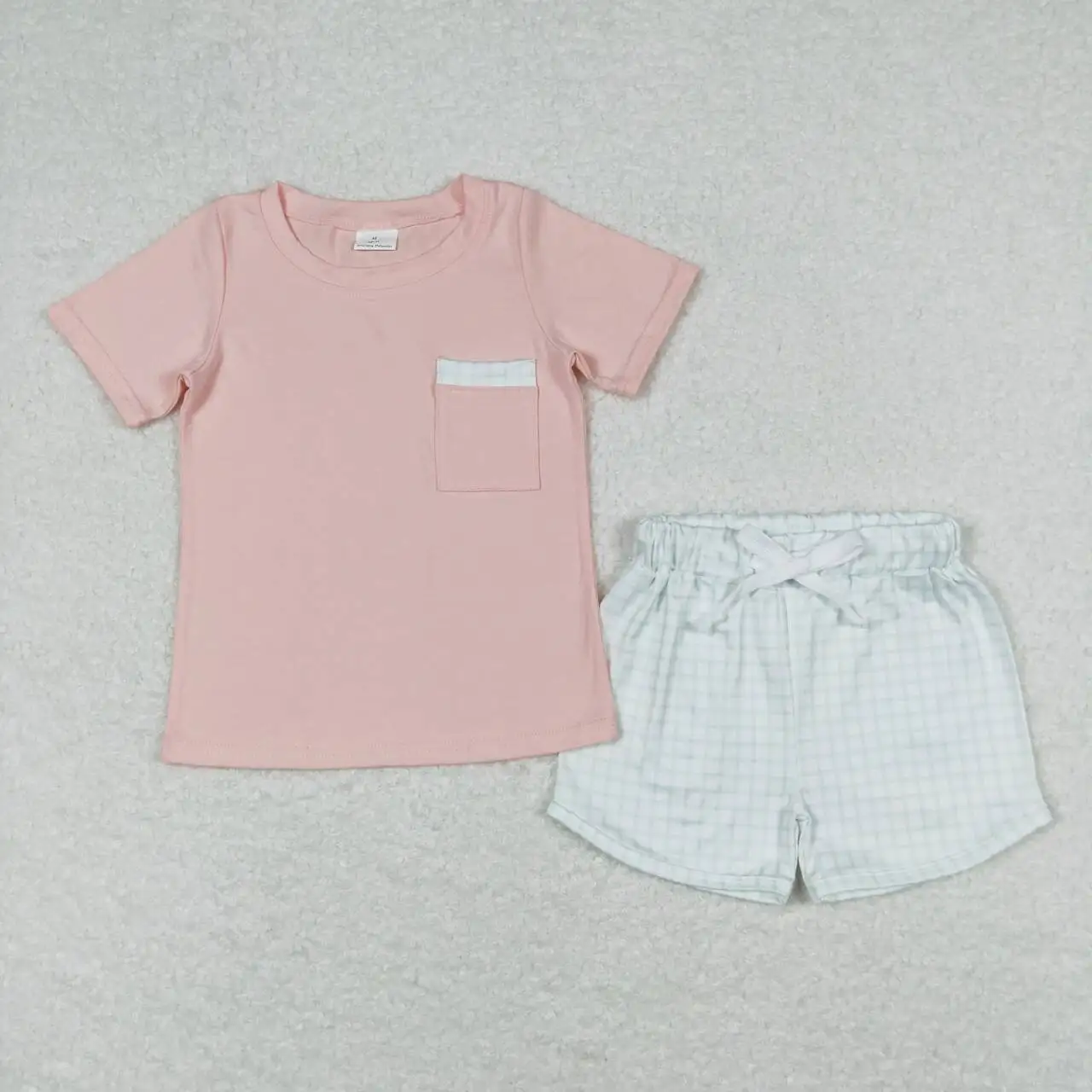 

BSSO0698 Toddler Boutique Clothes Outfits Short Sleeve Top With Shorts Set Kids Boys Summer Set