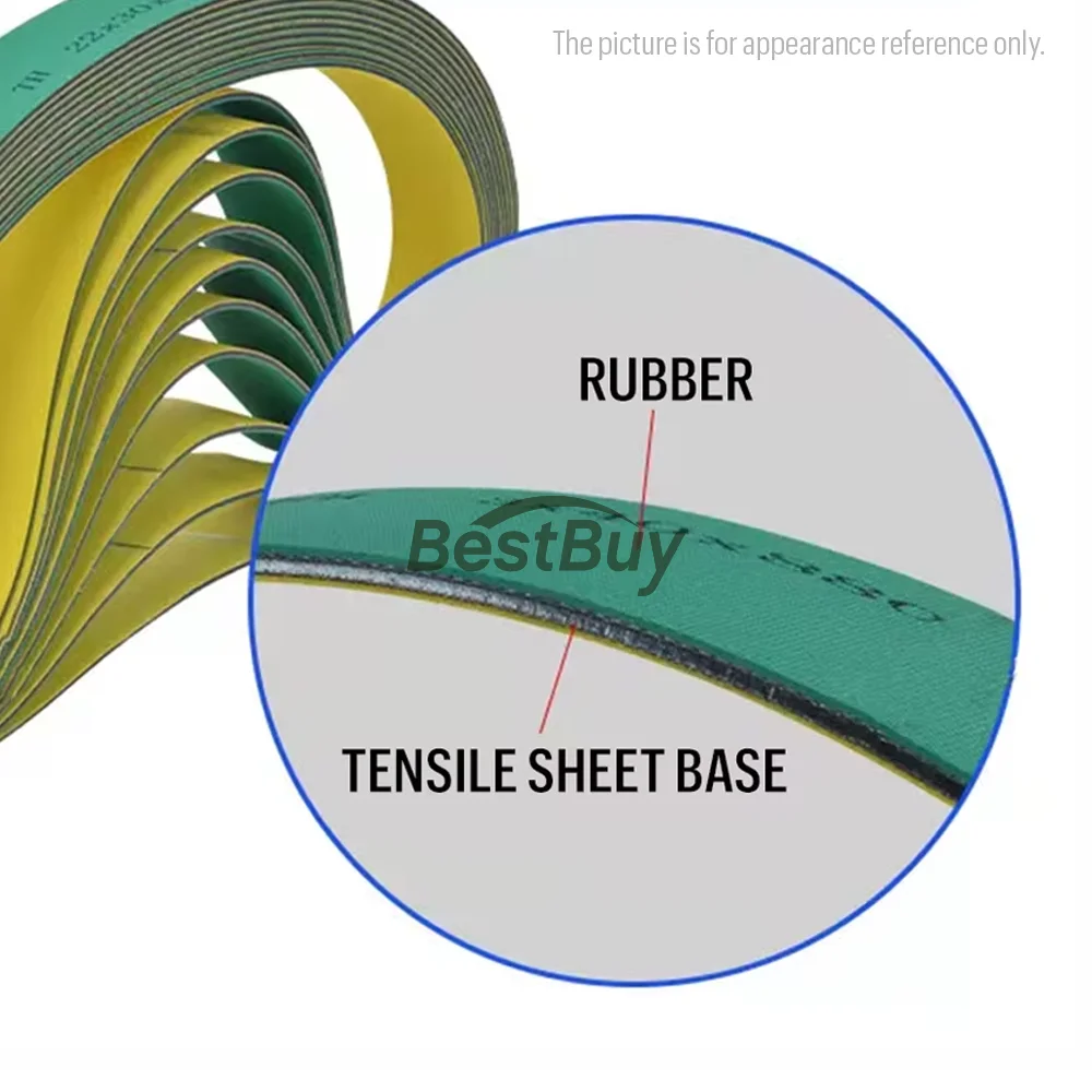 Customized Yellow-Green Nylon Sheet Base Band Machinery High Speed Transmission Belt Wear-resistant Conveyor Belt
