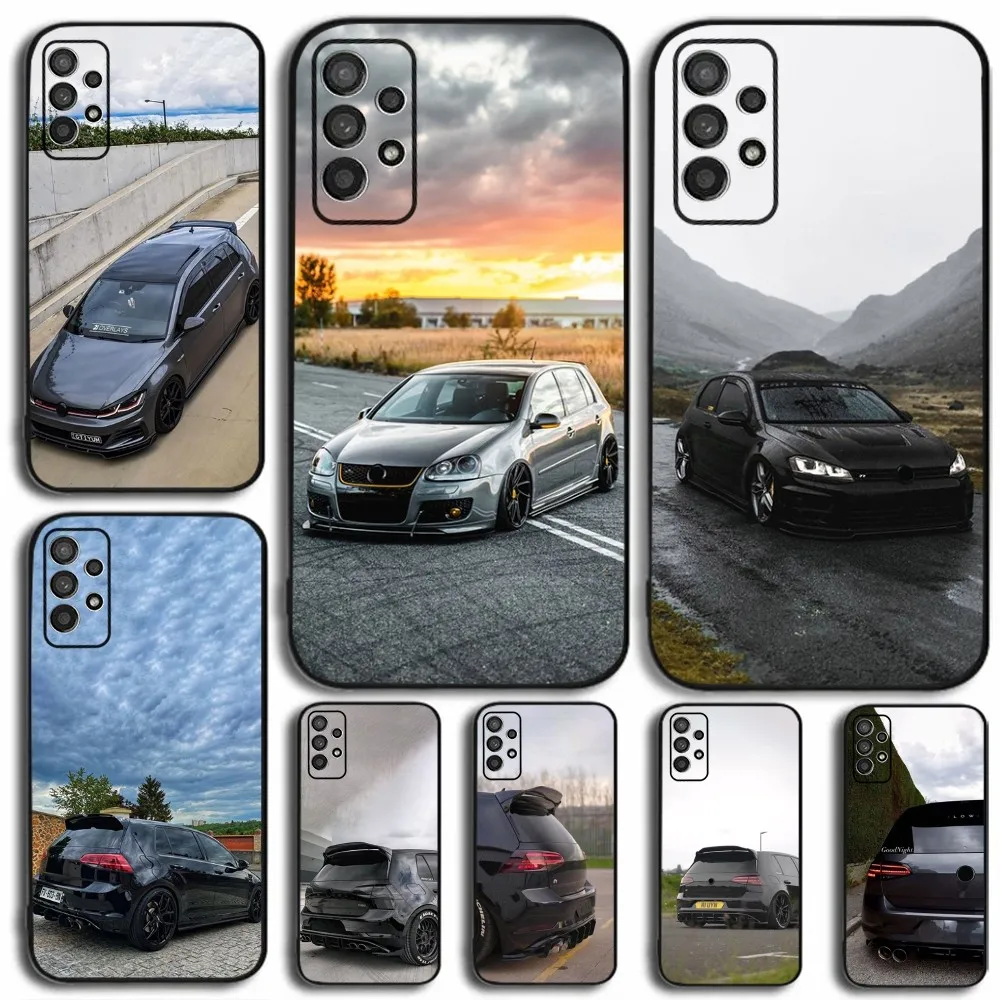 G-Golf-G-GTI Car Phone Case For Samsung Galaxy A13,A21s,A22,A31,A32,A52,A53,A71,A80,A91 Soft Black Cover