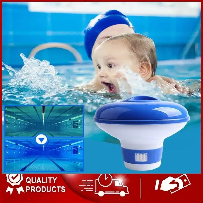 New Swimming Pool Cleaning Accessories Floating Sterilizer Chemical Chlorine Dispenser Automatic Dosing Tablets