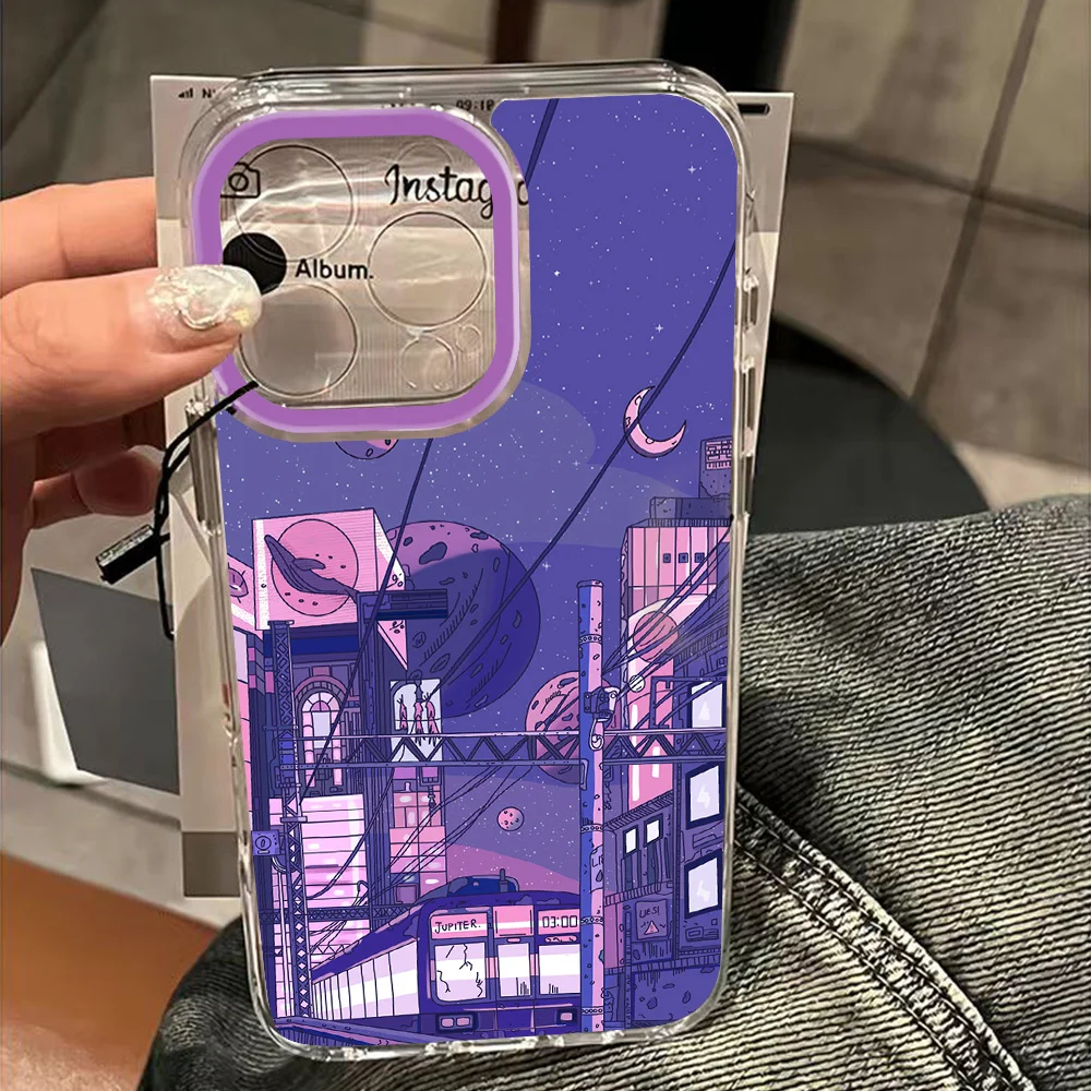 Japanese Scenery Phone Case For Samsung Galaxy A27 A37 A57 A16 A07 A17 A36 A26 A56 A55 A35 A25 A15 A05s A54 A24 A14 A06 A05 5G