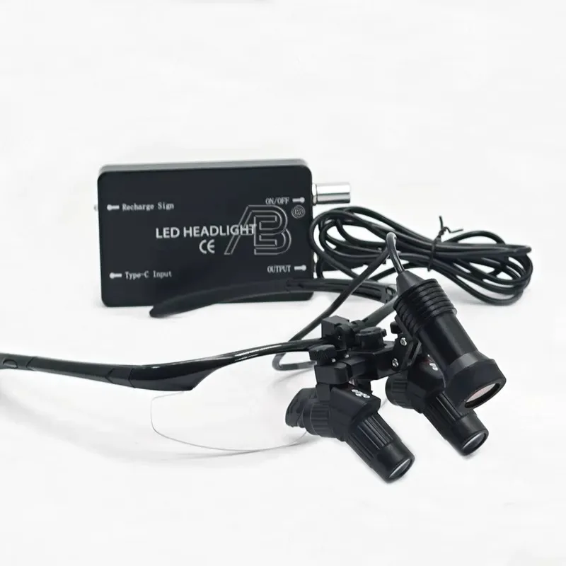 Hot Sale Electric Loupes 3x-6x Magnification 450mm Working Distance Portable Ergonomic for Dentists