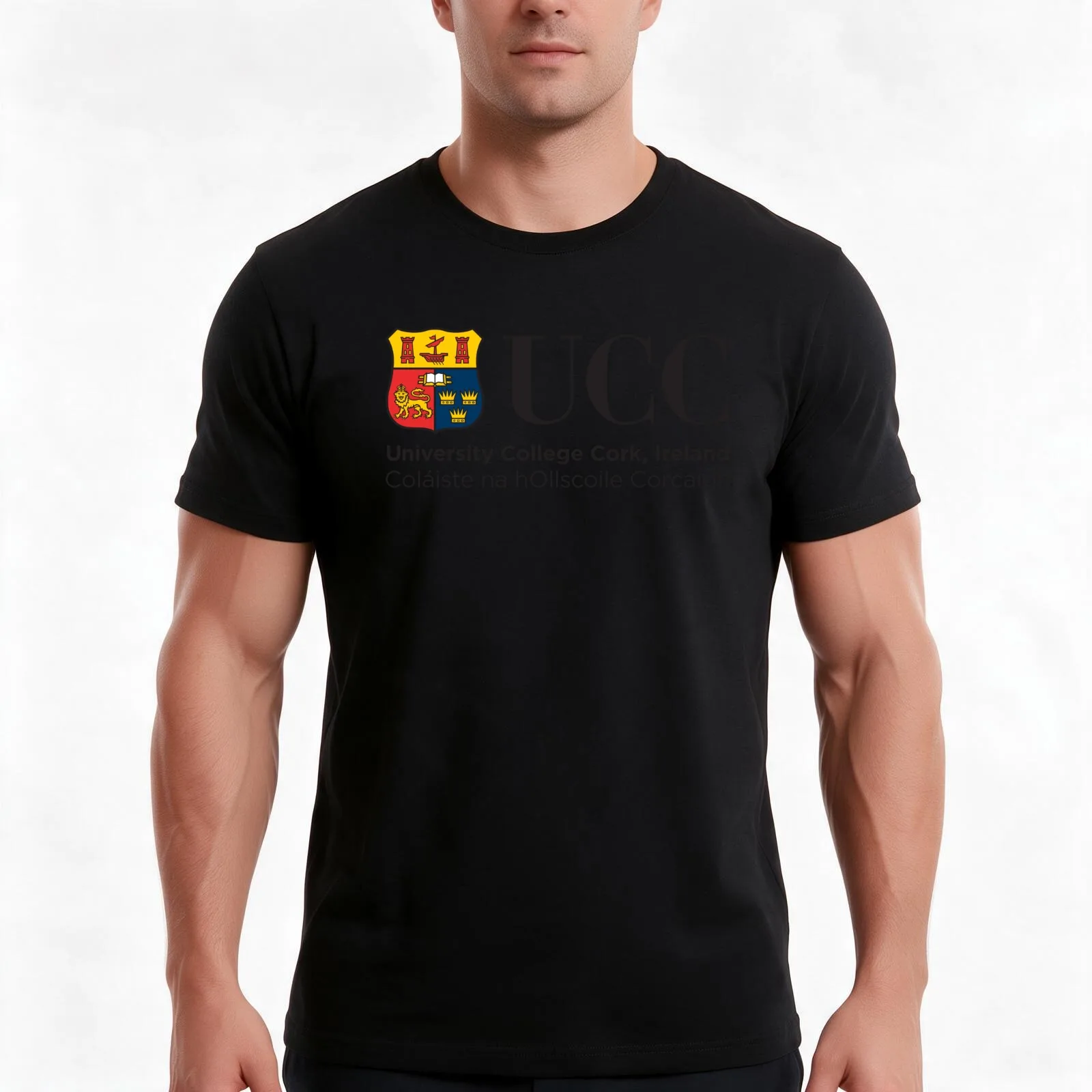 Logo of University College Cork T-Shirt, Summer Casual Cotton Tee, Oversized Streetwear Tops, Vintage Graphic Print, 100% Cotton