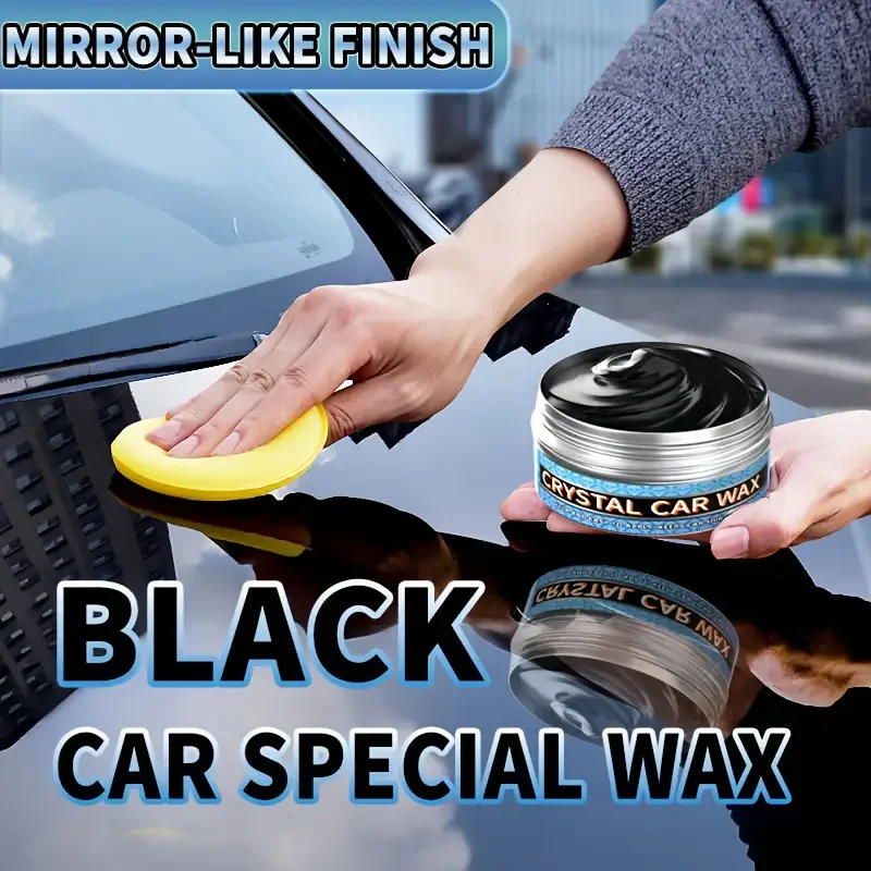 High-quality Black Car Wax and Polishing Kit - Removes Scratches, Provides High Gloss Protection, Enhances Brightness