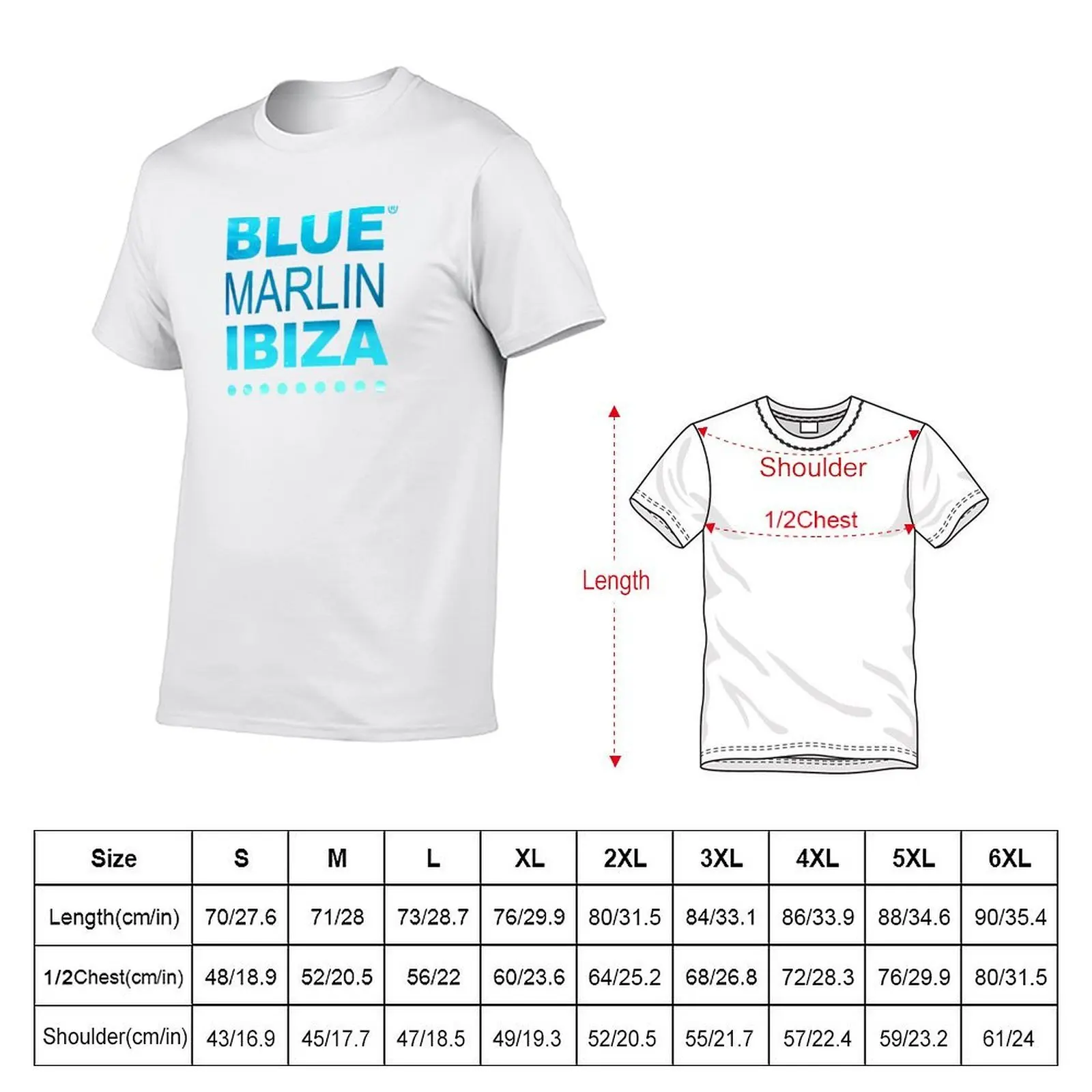Blue Marlin Ibiza fresh design. T-Shirt new gifts and t-shirts aesthetic clothes mens clothing