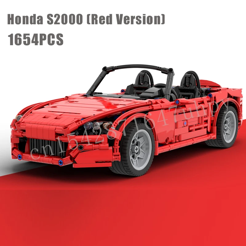 NEW S2000 AP2 supercar 1654PCS model buiding kit block self-locking bricks toy birthday christmas gift