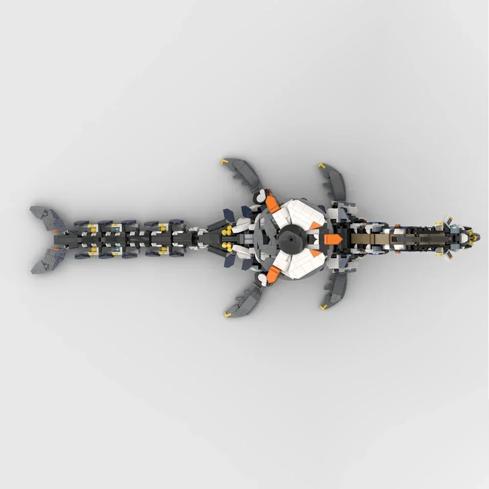 

Набор строительных блоков MOC Tideripper: Зубастый зверь Thunderjaws, монстр из кирпичиков, подарки для фанатов и взрослых, 2398 деталей