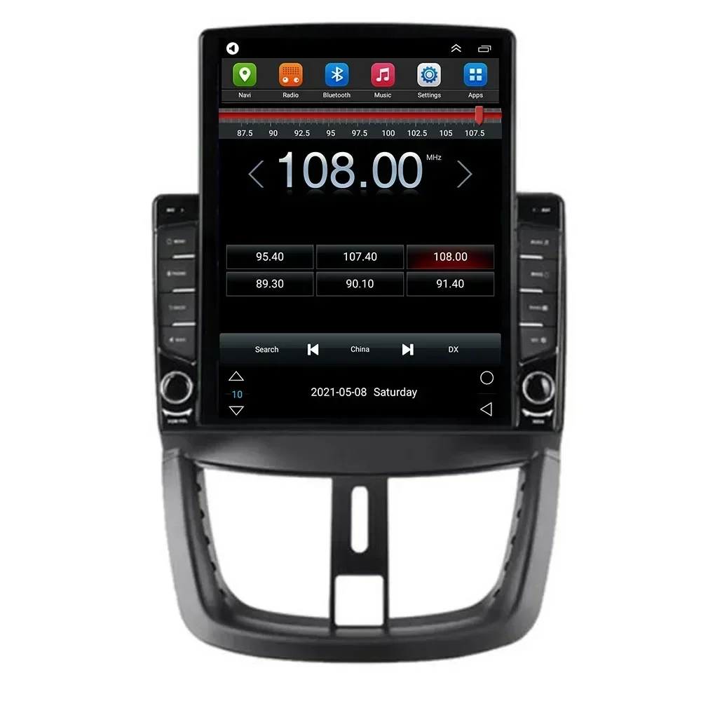 Android 13 Carplay 5G Für Tesla Vertikale Auto Radio Video Stereo Für Peugeot 207 207CC 2006-2035 multimedia-Player GPS 2 din