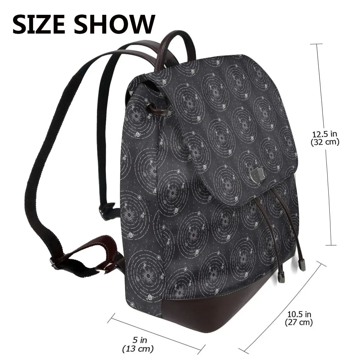 Outer Wilds Solar System Bookbag School Student Bags Hiking Travel Daypack for Women Fashion Derma Backpack